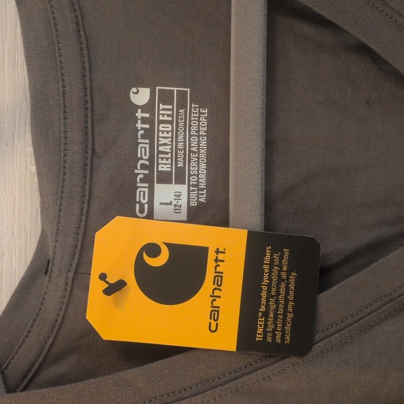 Carhartt Women's Olive V-Neck Tee - Picture 3 of 6